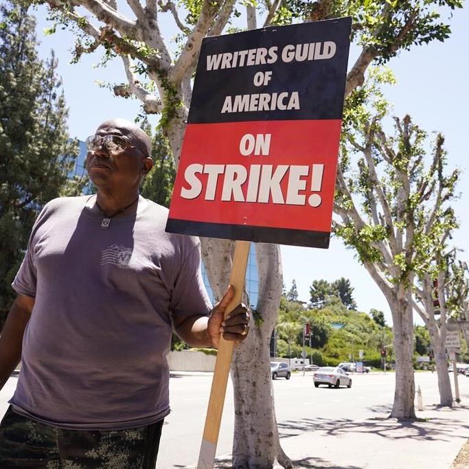Trimmed trees outside LA studio become flashpoint for striking Hollywood writers and actors